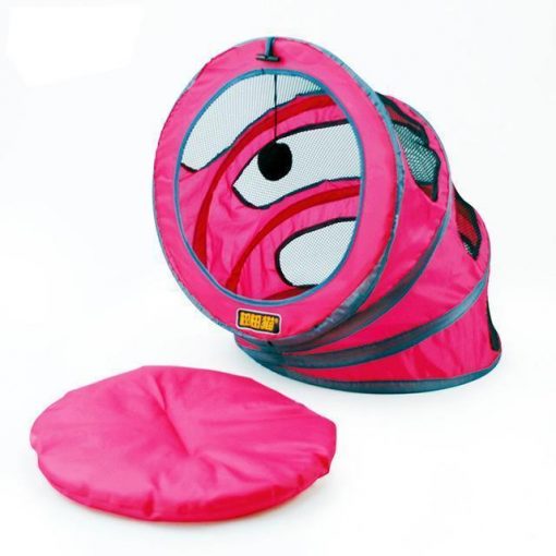 Fold-able Cat Tunnel Toy Stunning Pets Rose Red