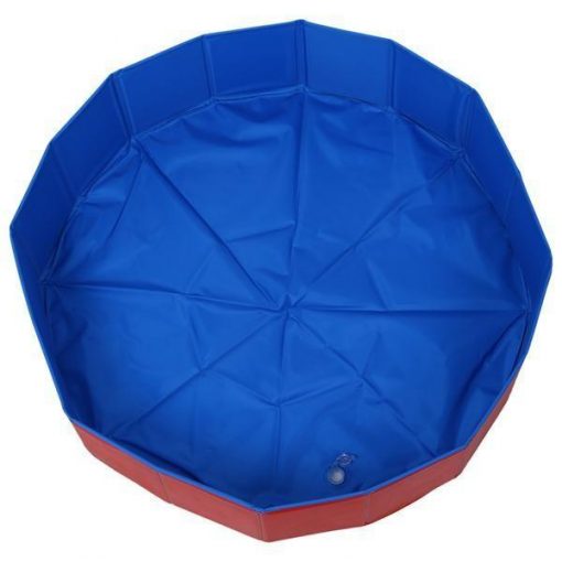 Foldable Swimming Pool for Dogs | Beat the Summer Heat August Test GlamorousDogs 80cm/31.2inch Blue