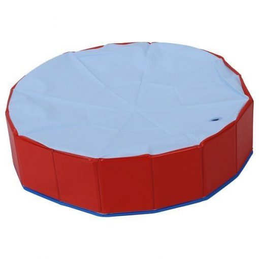 Foldable Swimming Pool for Dogs | Beat the Summer Heat August Test GlamorousDogs 80cm/31.2inch Red
