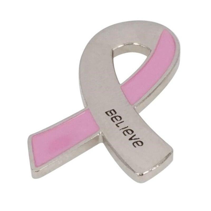 Ribbon Breast Cancer Awareness Brooch Lapel Pin Badge Survivor/Believe ...