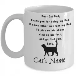 Cat Mom White Mug 3