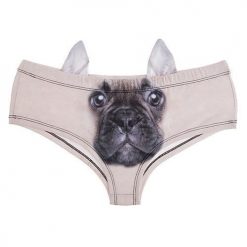 Funny 3D Animal Print Women Underwear Stunning Pets B One Size 