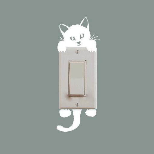 Funny Cute Cat/Dog Switch Stickers for Home Decoration Home accessories Stunning Pets 327B
