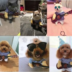 Funny Guitar Player Cosplay Costume Stunning Pets 