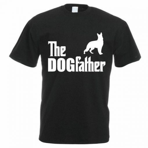 Funny Printed T-shirt: The Dogfather T-shirt | Free Shipping Stunning Pets Black S