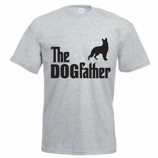 Funny Printed T-shirt: The Dogfather T-shirt | Free Shipping Stunning Pets Gray S