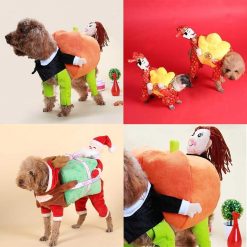 Funny Pumpkin Dog Christmas Costume Stunning Pets 