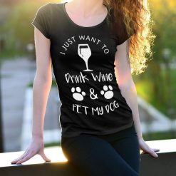 Funny Puppy Lover Partying T Shirt Stunning Pets Black S 