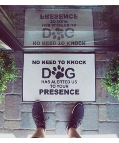 Funny Welcome Mat No Need To Knock Dog Doormat