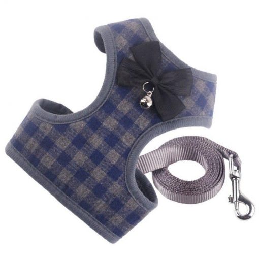 Gentleman’s Deluxe Tuxedo For A Dog Harness & Leash Classic Harness GlamorousDogs Blue S