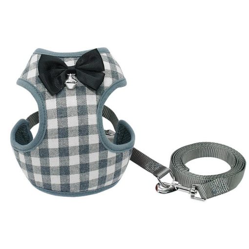 Gentleman’s Deluxe Tuxedo For A Dog Harness & Leash Classic Harness GlamorousDogs Gray S