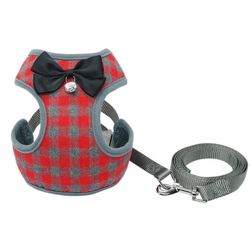Gentleman’s Deluxe Tuxedo For A Dog Harness & Leash Classic Harness GlamorousDogs Red S