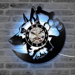 German Shepherd Dog LED Clock Glamorous Dogs