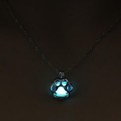Glow in the Dark Paw necklace Stunning Pets 2 