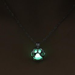 Glow in the Dark Paw necklace Stunning Pets 3