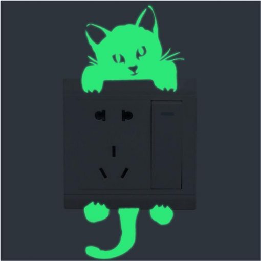 Glow in the Dark Stickers Sleepy Cat Switch Sticker Stunning Pets Home Cat