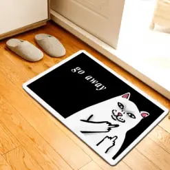 Go Away Cat Doormat Cat Doormat GlamorousDogs 