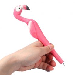 Hand Carved Wood Flamingo Pen Stunning Pets 