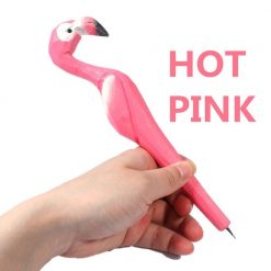 Hand Carved Wood Flamingo Pen Stunning Pets Hot pink 