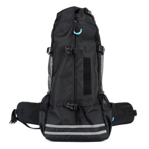 Hands-free Adjustable Pet Backpack Carrier Pet Carrier Glorious Kek Up to 11 lbs Black