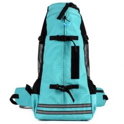 Hands-free Adjustable Pet Backpack Carrier Pet Carrier Glorious Kek Up to 11 lbs Mint 