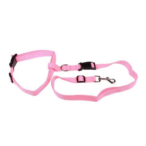 Hands-Free Dog Leash Running leash GlamorousDogs Pink