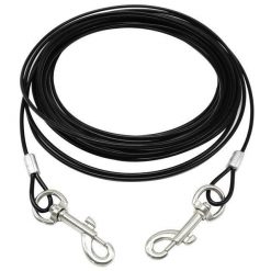 Heavy Helicopter Extra-Large Cable for dogs up to 125 pounds Essentials Stunning Pets Black 10M 