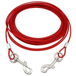 Heavy Helicopter Extra-Large Cable for dogs up to 125 pounds Essentials Stunning Pets Red 10M 