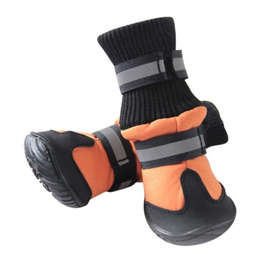High Waist Waterproof Boots Dog boots GlamorousDogs Orange XS