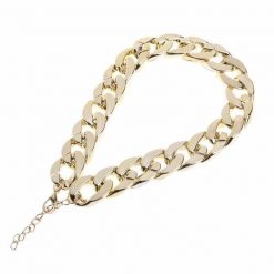 HIPHOPET™: Hip-hop-Style, Golden Chain Necklace Collar for dogs and Cats Pet Necklace GlamorousDogs Golden 14