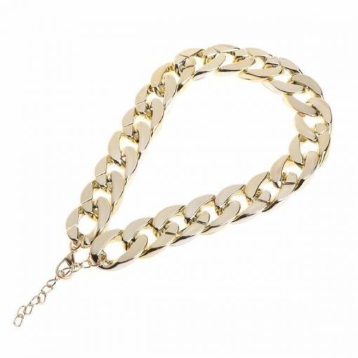 HIPHOPET™: Hip-hop-Style, Golden Chain Necklace Collar for dogs and Cats Pet Necklace GlamorousDogs Golden 14"
