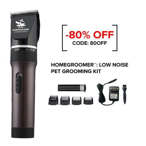 HOMEGROOMER™ X: Low Noise Pet Grooming Kit grooming FreeGift Violet Hair Trimmer