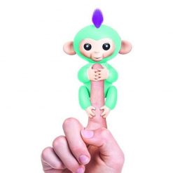 Interactive Baby Monkey Cling to Your Finger Stunning Pets Green 