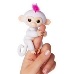 Interactive Baby Monkey Cling to Your Finger Stunning Pets White