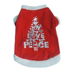 Joy/Love/Peace Christmas Sweater Stunning Pets White L