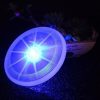 LED Flying Frisbee for Dogs | Best Fetch Toy GlamorousDogs Blue 5.1 Inch Diameter 