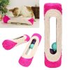 Long Rolling Scratching Post with Trapped Balls Stunning Pets 