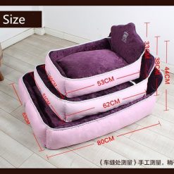 Luxury Princess Bed for Pets Stunning Pets Purple 62x51x38cm 