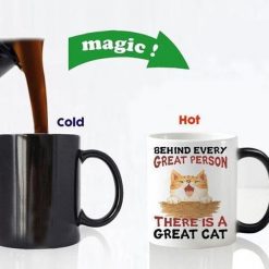 Magical Color Changing Cat Mug Stunning Pets magic mug 2 301-400ml 