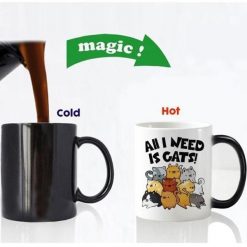 Magical Color Changing Cat Mug Stunning Pets magic mug 8 301-400ml