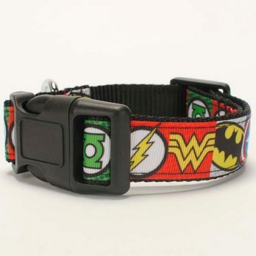 Marvel Avengers Comic Dog Supplies (collar/leash/ belt/key fob) + Free Shipping Stunning Pets dog collar set