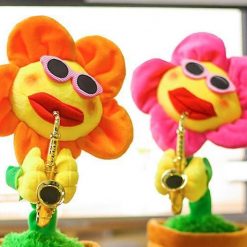 Musical Singing and Dancing Saxophone Sunflower Pet Toy GlamorousDogs 