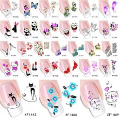 Nail Water Transfer Stickers Stunning Pets