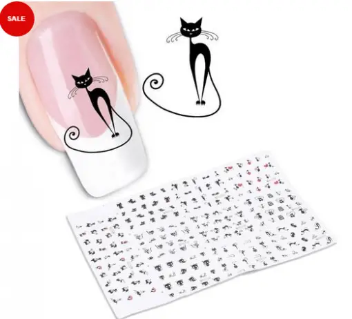 Nail Water Transfer Stickers Stunning Pets