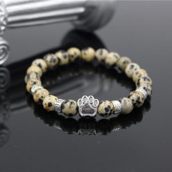 Natural Stone Paw Bracelet Essentials Stunning Pets Model 16 size s 