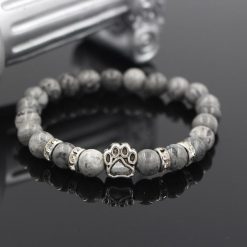 Natural Stone Paw Bracelet Essentials Stunning Pets Model 1 size s 