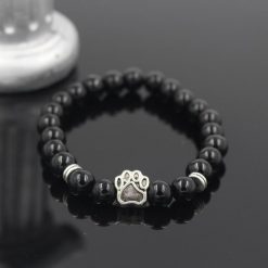Natural Stone Paw Bracelet Essentials Stunning Pets Model 8 size s 