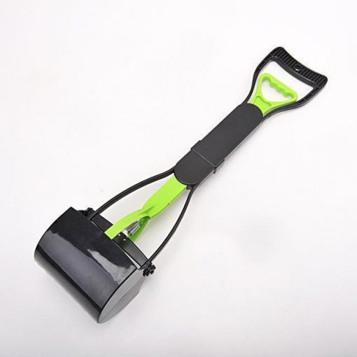 No more collecting feces with Long Handle Pooper Scooper Stunning Pets GREEN L