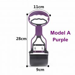No more collecting feces with Long Handle Pooper Scooper Stunning Pets Purple M 