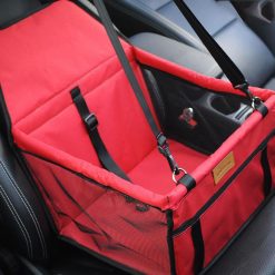 Non-slip Pet Car Booster Seat Safety Car Bag GlamorousDogs 16*13*10 Inch Red